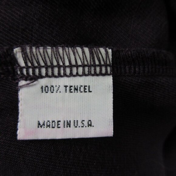 Bryn Walker Button Front Tencel Shirt Women L Purple Blouse Casual Lagenlook 400 - Picture 5 of 10